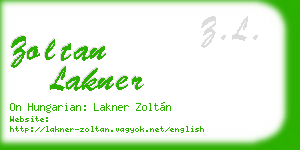zoltan lakner business card
